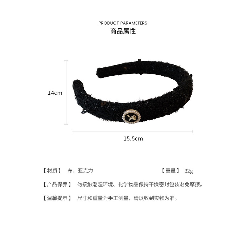 Băng Đô Cài Tóc Đính Hoa Ngọc Trai Thời Trang Thu Đông Cho Nữ