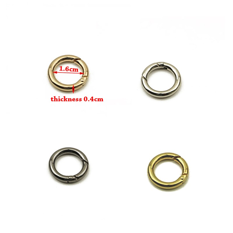 Vòng kẹp tròn kim loại móc chìa khóa/dây đeo túi xách/dây xích đa ứng dụng