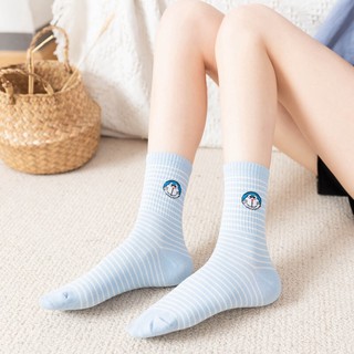 Tất Cao Cổ Trắng Xanh Doremon Doraemon