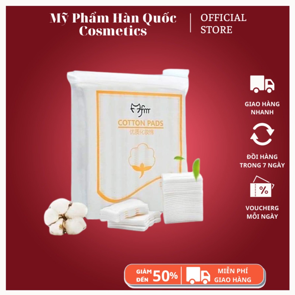 Bông tẩy trang 3 lớp FM Cotton Pads 222 miếng Nội Địa Trung