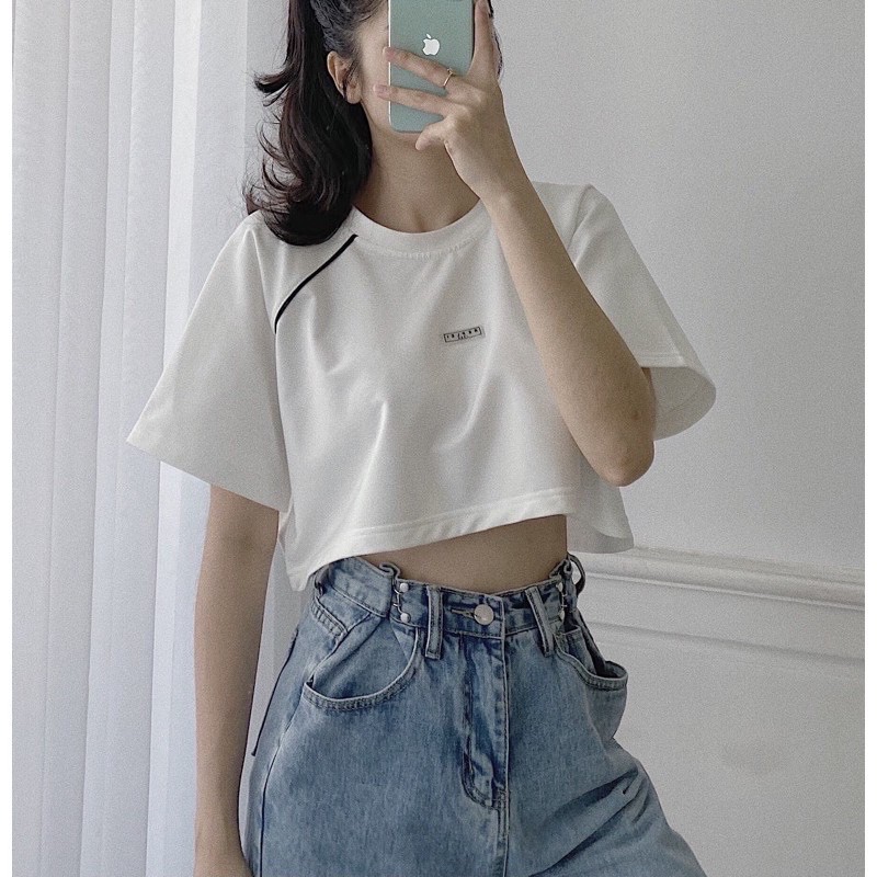 [Rẻ Vô Địch]Áo Croptop Viền Replei(Hàng Có Sẵn) | BigBuy360 - bigbuy360.vn