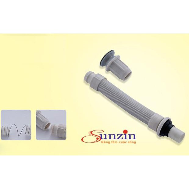 Bộ thoát nước dành cho chậu rửa mặt, đầu inox đuôi nhựa mềm - HV Store 989