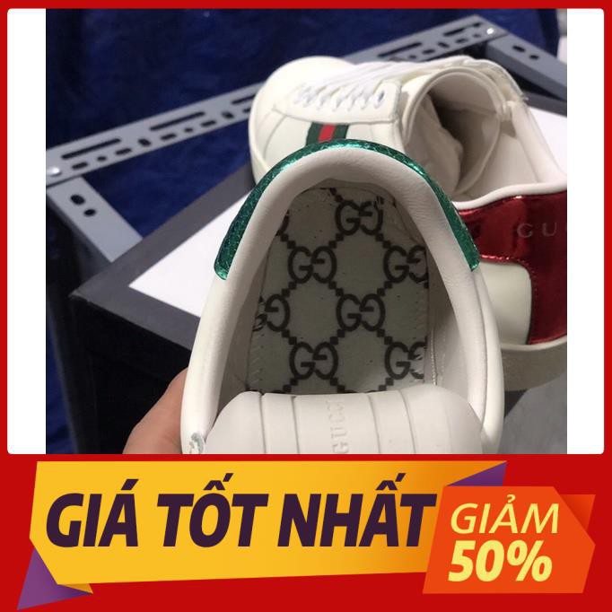 [SALE] Giày thể thao Gucci ong thêu bản chuẩn SC - Full phụ kiện