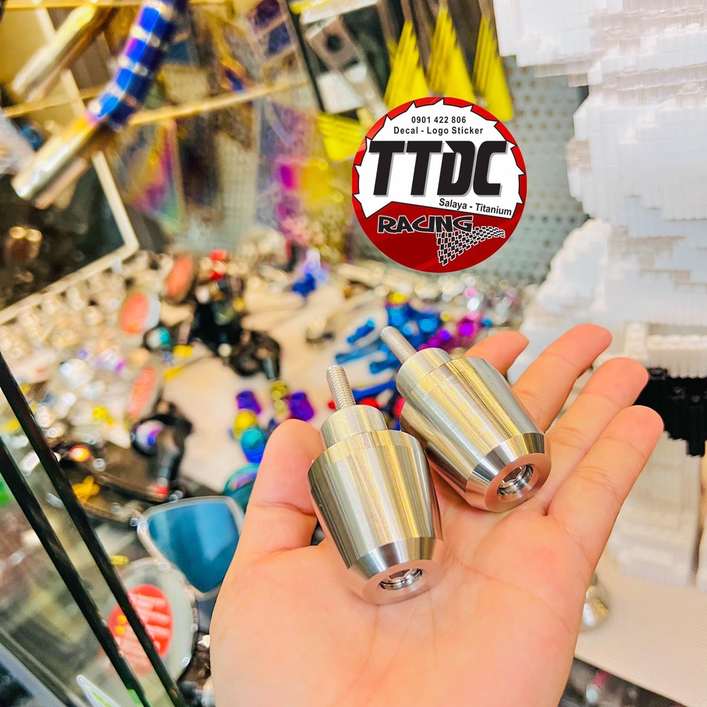 [Giá 1 cặp] Gù Inox 304 CNC mẫu sh siêu nặng chống rung tay lái ✌🇻🇳