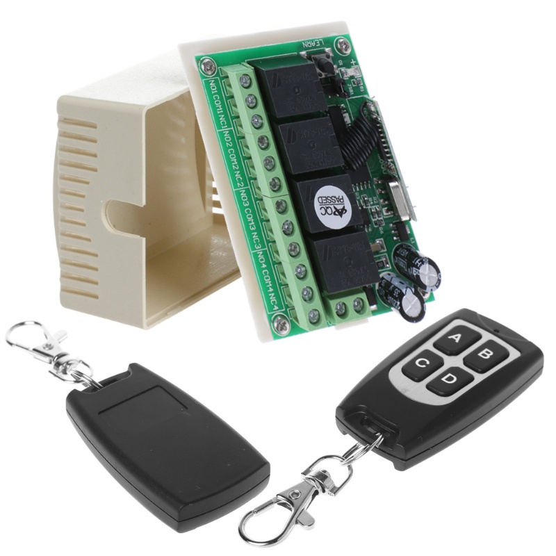 Remote Điều Khiển Không Dây 4 Nút Mở Ga Ra