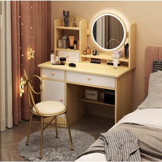 Bàn trang điểm phong cách hiện đại có đèn LED ) kèm ảnh thật