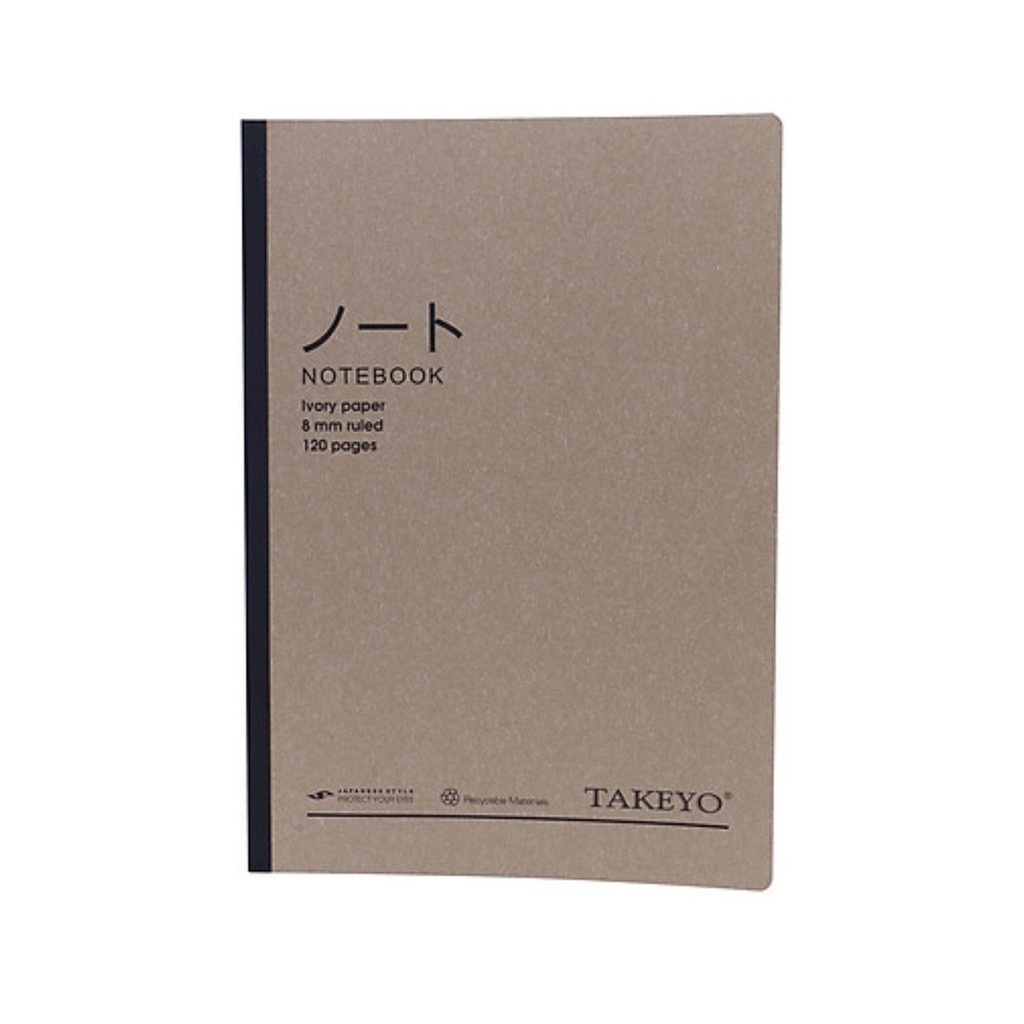 Vở Kẻ Ngang A4 Takeyo - Màu Ngẫu Nhiên. (120 trang)