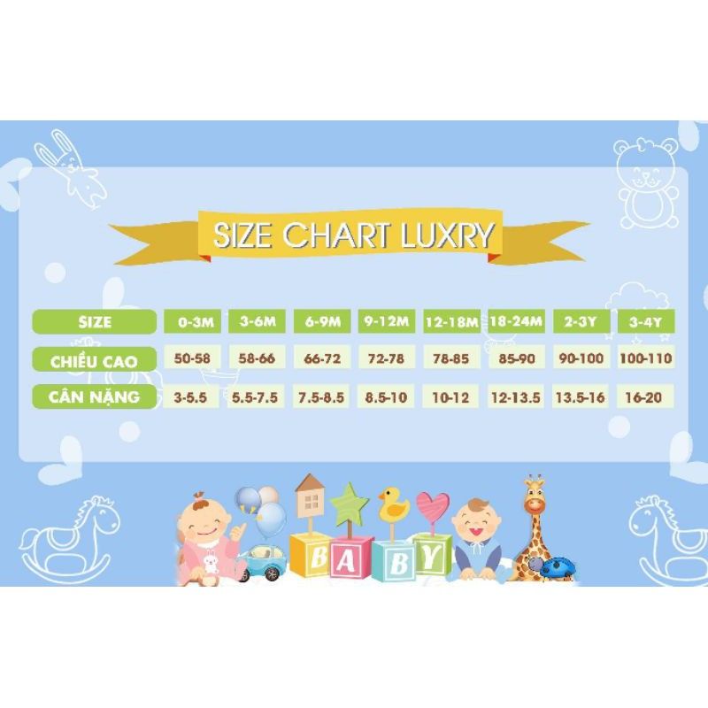 Bộ dài tay cài thẳng họa tiết Luxry-Arich siêu xinh cho bé