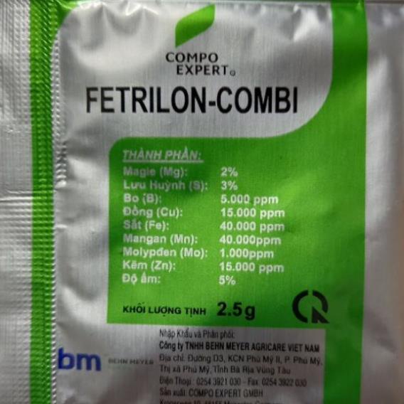 Fetrilon-Combi Phân bón vi lượng  BM Đức Gói 2,5g