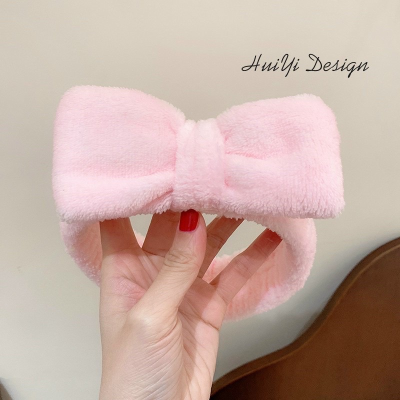 Băng đô nơ trơn phong cách Hàn Quốc nhiều màu xinh xắn cho các bạn gái