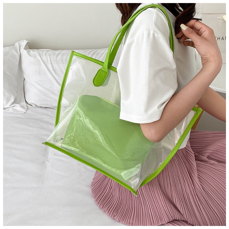 Túi Xách Nhựa PVC Trong Suốt Thời Trang Nữ Tính