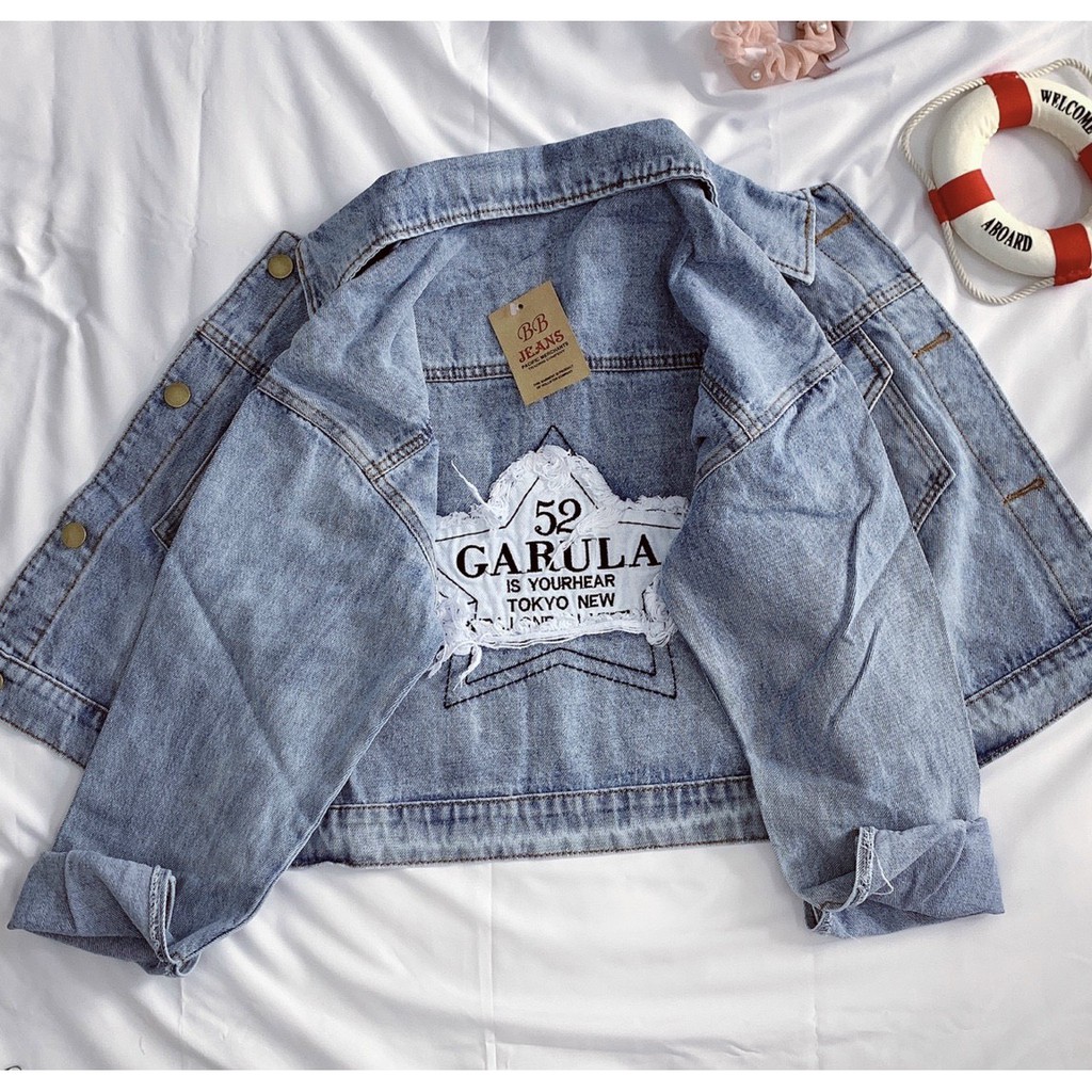 [ HÀNG CAO CẤP] ÁO KHOÁC JEANS NỮ FREESIZE DƯỚI 58kg | BigBuy360 - bigbuy360.vn