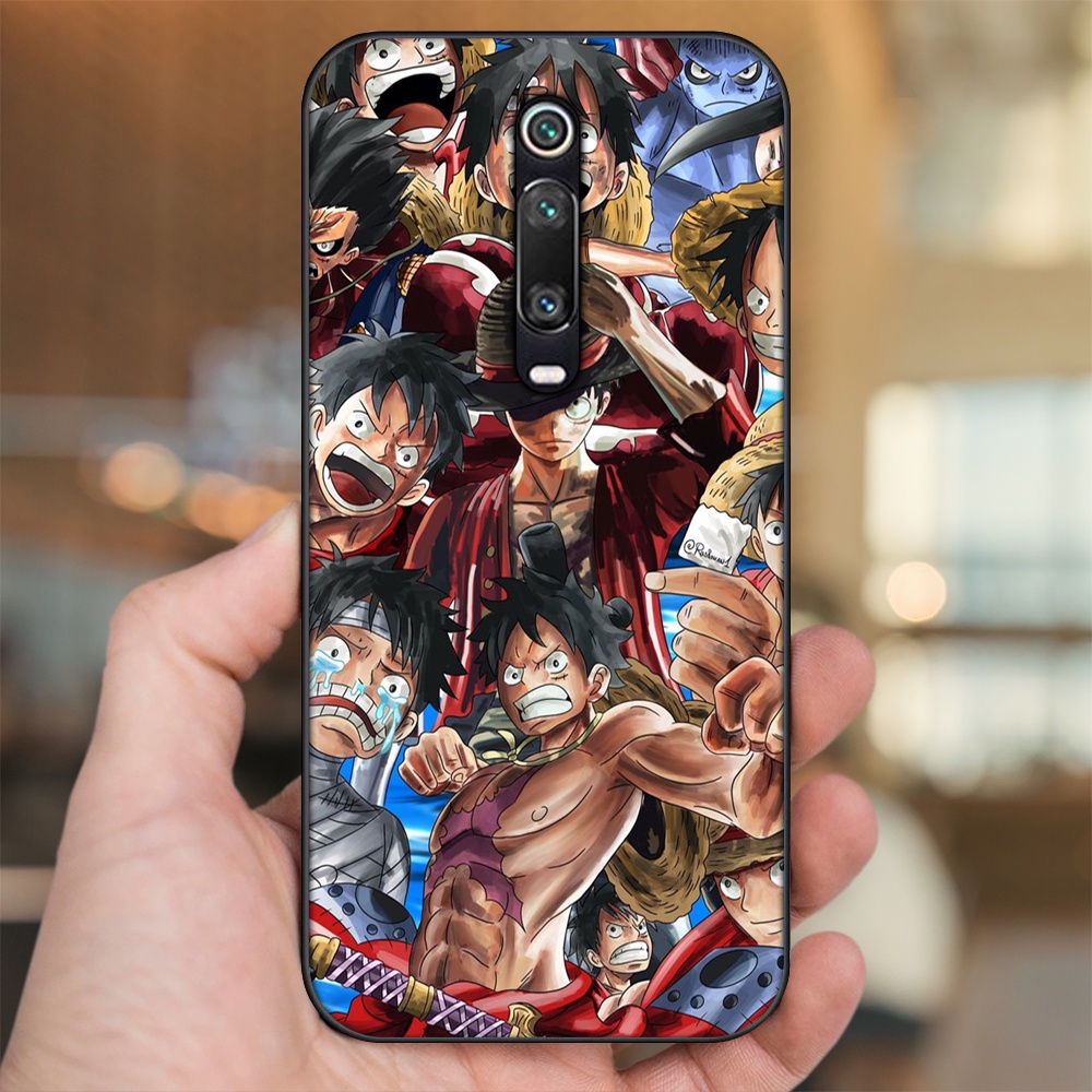 Ốp lưng Xiaomi K20, K20 Pro, Mi 9T viền đen in hình Luffy One Piece