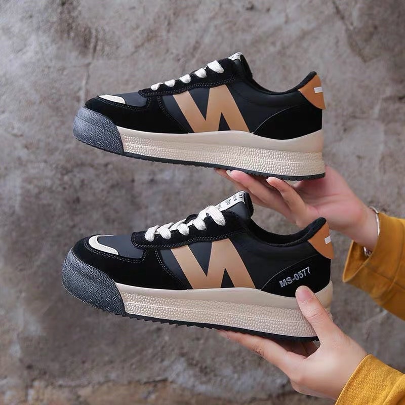 Giày thể thao nữ phối viền N mã 0577, Giày sneaker nữ thời trang cá tính | BigBuy360 - bigbuy360.vn