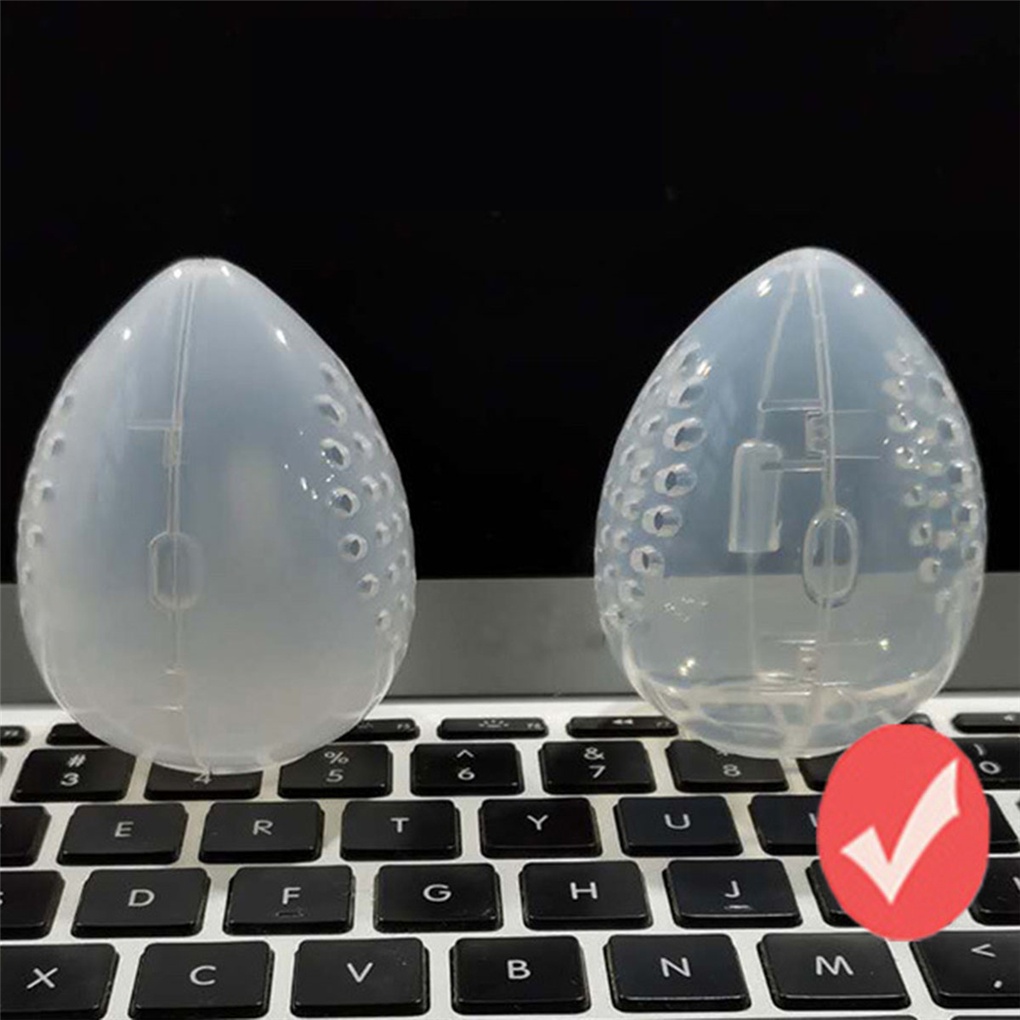 [Hàng mới về] Hộp đựng mút trang điểm hình quả trứng thiết kế có lỗ thông thoáng nhỏ gọn