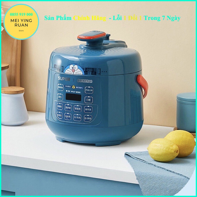 Nồi áp suất đa năng SUPOR 2.5L Chính hãng phiên bản DORAEMON siêu xinh