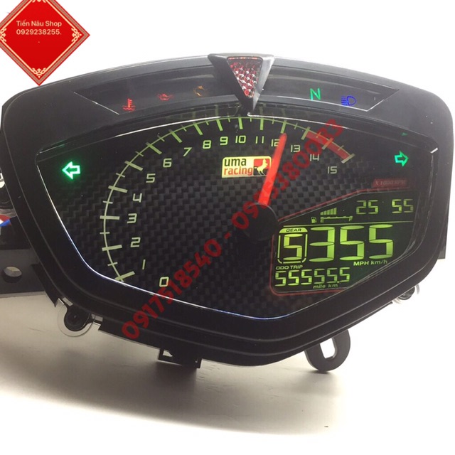 Đồng hồ Koso, Uma Racing điện tử gắn Exciter, Sirus chất lượng cao