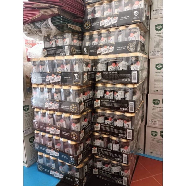 Bia đen Stieger 4,5% thùng 24 lon 500ml