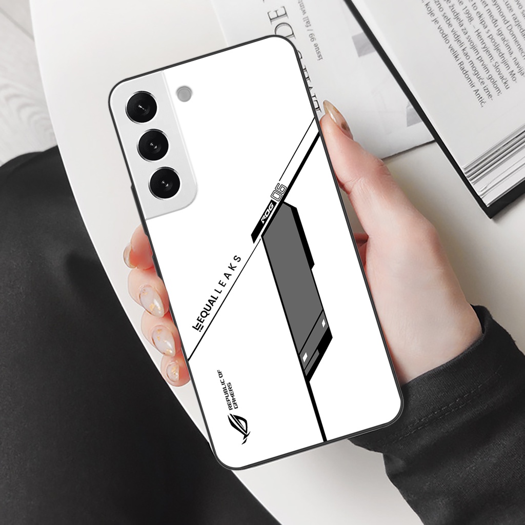 Ốp lưng điện thoại Samsung S22, S22 Plus - Republic of Gamers, chất liệu kính cường lực