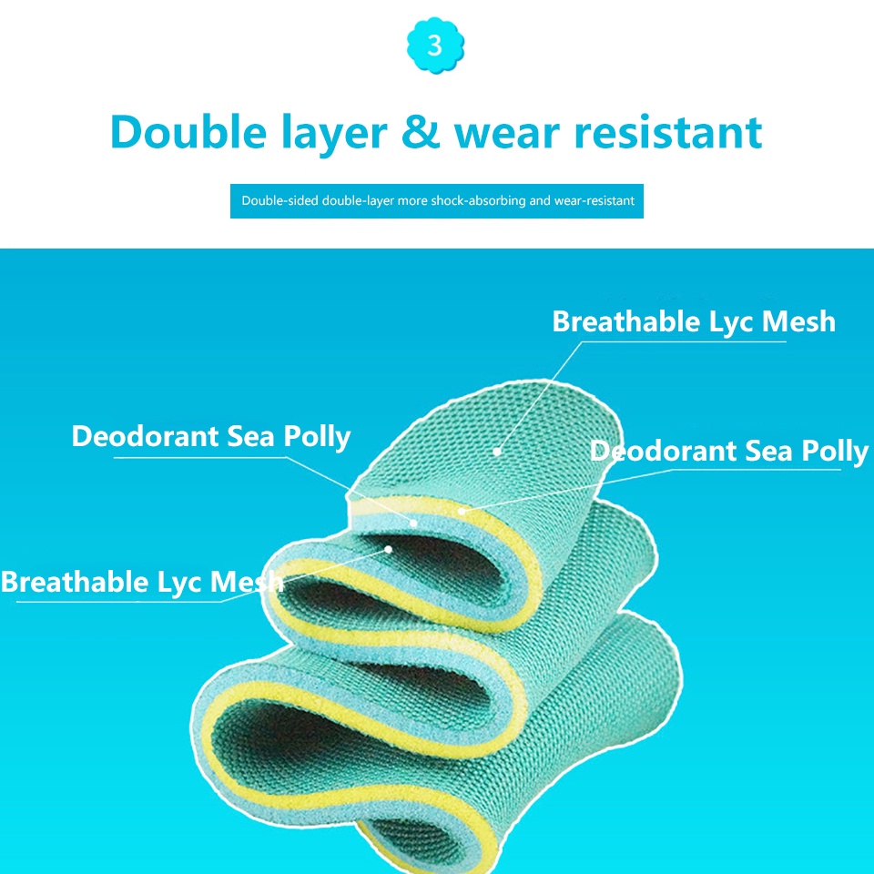 Miếng Lót Giày Dày Dặn Thấm Hút Mồ Hôi Thoáng Khí Cao Cấp