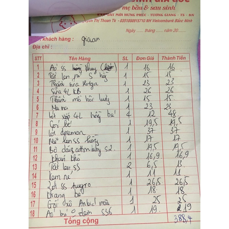 Combo sơ sinh 22.2.21 (số 1)