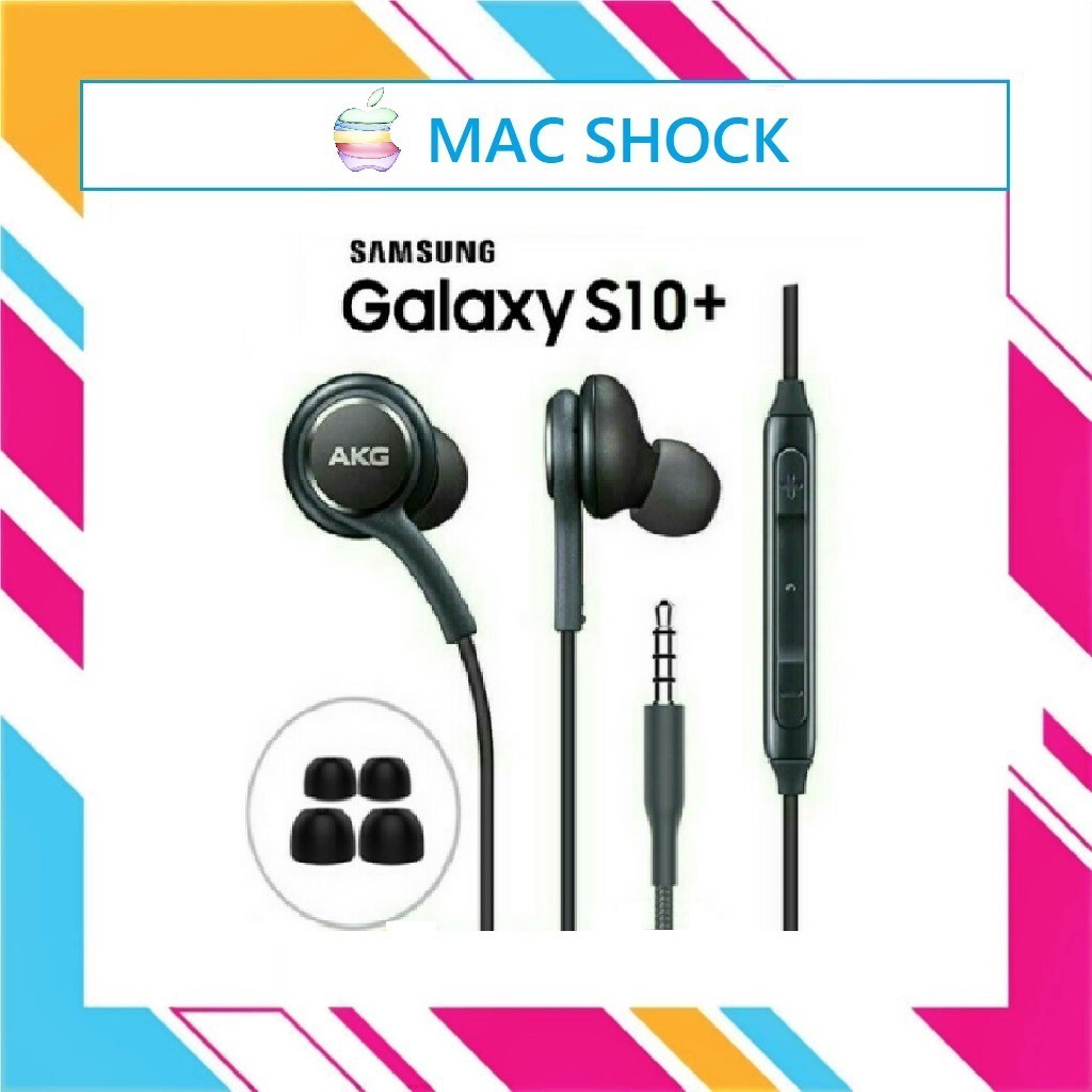 Tai nghe nhét tai AKG S10/S10plus hàng FULLBOX cáp bọc dù chắc chắn - Mac Shock