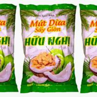 Dừa Sấy Giòn Hữu Nghị đặc sản Bến Tre Gói 275g Date Mới