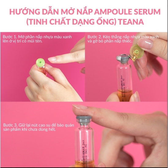 Tinh chất dưỡng da giảm và ngừa mụn ẩn, mụn viêm TEANA “Super Peptides” No Problem Intensive Care Serum 10ml/20ml