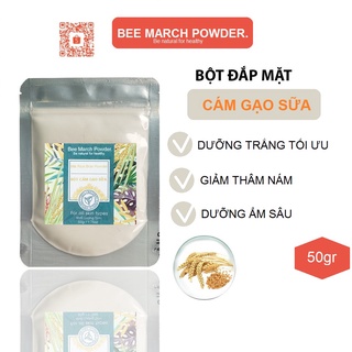 Bột cám gạo sữa đắp mặt 50gr bee march