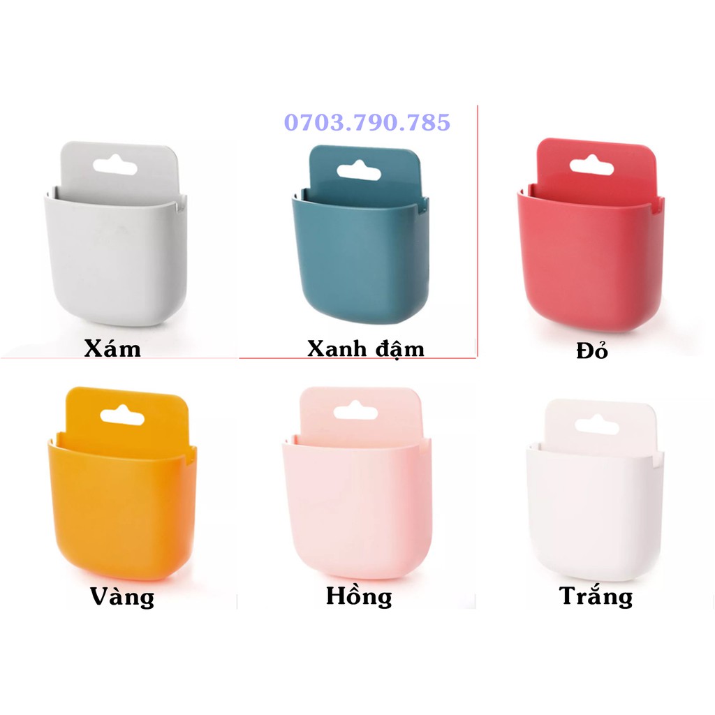 Hộp nhựa dán tường tiện lợi - Tặng thêm móc dán
