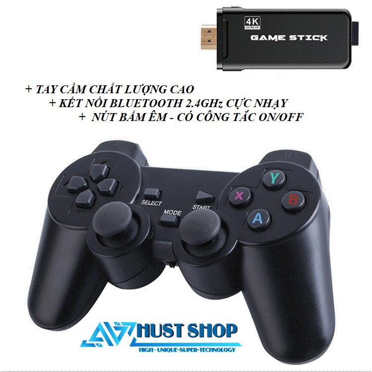 Máy Chơi Game 4 Nút Playstation HDMI Tay Cầm Không Dây Tích Hợp 4300+ Games Chọn Lọc FULL HD [BẢN NÂNG CẤP] | BigBuy360 - bigbuy360.vn