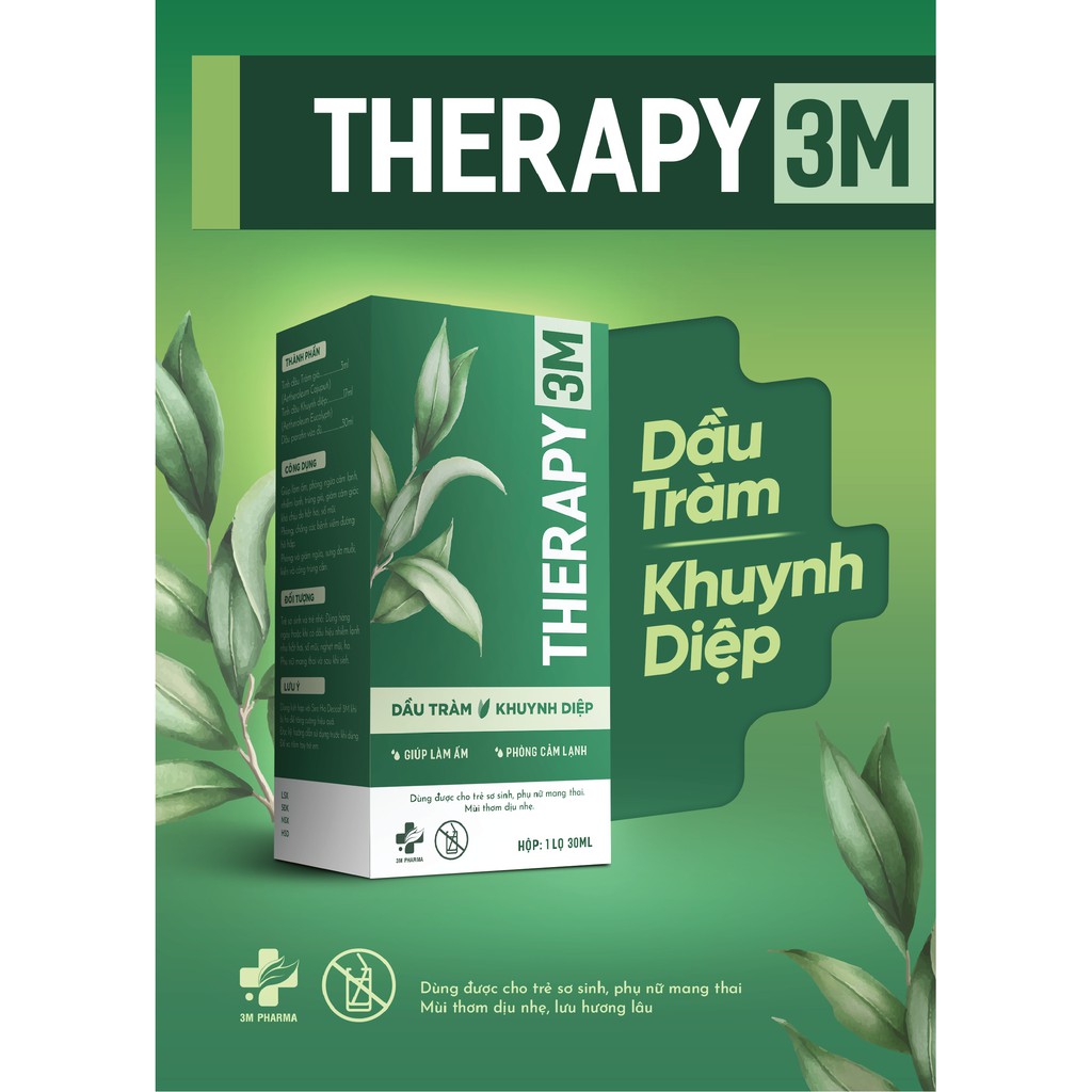 Dầu tràm khuynh diệp Therapy 3M - 30ml