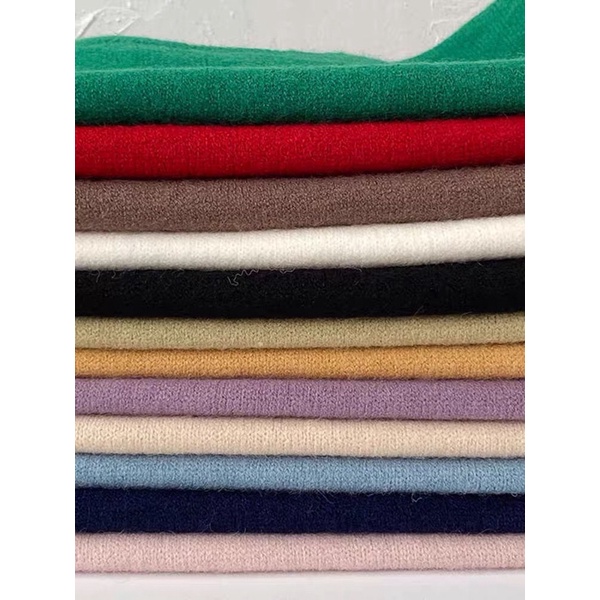 Áo gile len nữ trơn cổ tròn áo gile len kiểu dáng hàn quốc