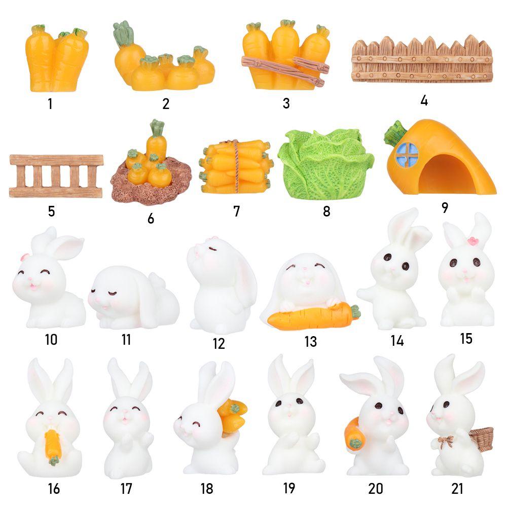 1 Đồ trang trí Thỏ Con Trang Trí Đáng Yêu