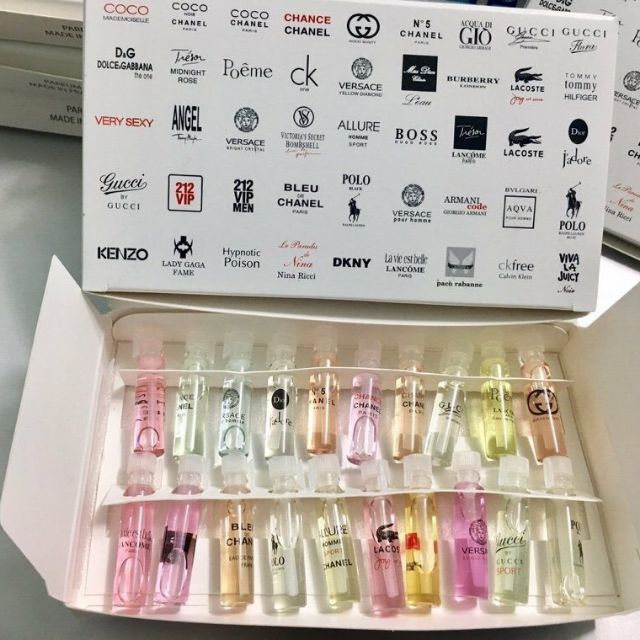 Test nước hoa mini 20 ống