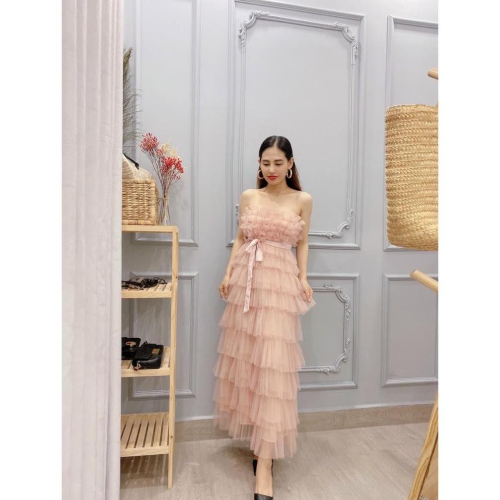 ĐẦM TẦNG LƯỚI CÚP DÁNG DÀI | BigBuy360 - bigbuy360.vn
