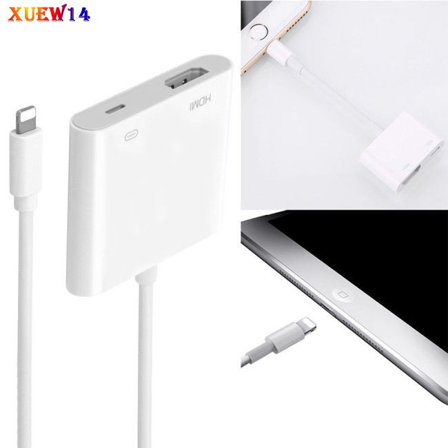 Cáp Chuyển Đổi Cổng Lightning Sang Av Tv Hdmi Với Cổng Sạc Lightning Cho Ipad Air Iphone 6 6s 7 7plus