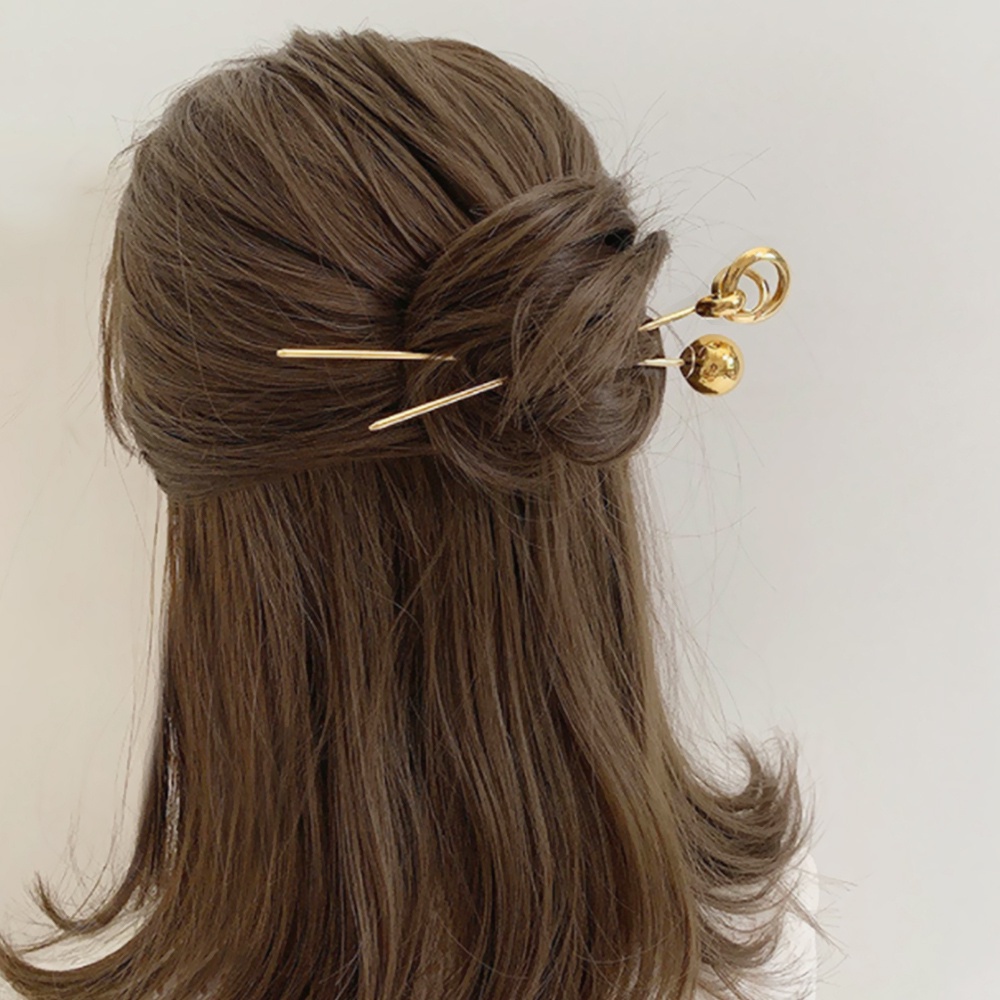 Trâm Cài Tóc Thanh Lịch Cho Nữ|Kẹp Tóc Kim Loại Đơn Giản Thời Trang Cổ Điển