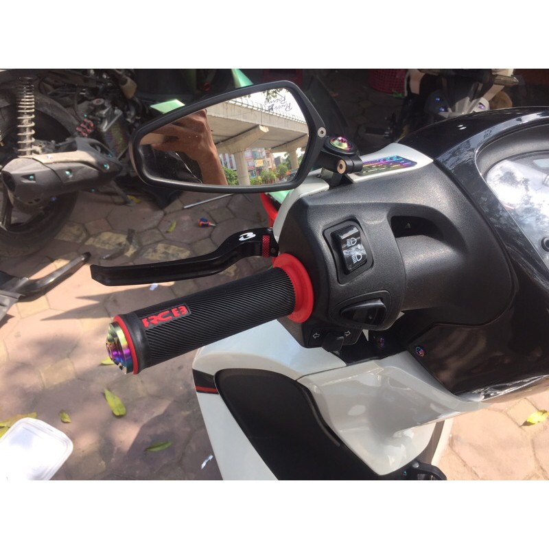 Bao tay racing boy RCB HG66 đen đỏ(hàng chính hãng rcb giá 1 cặp)