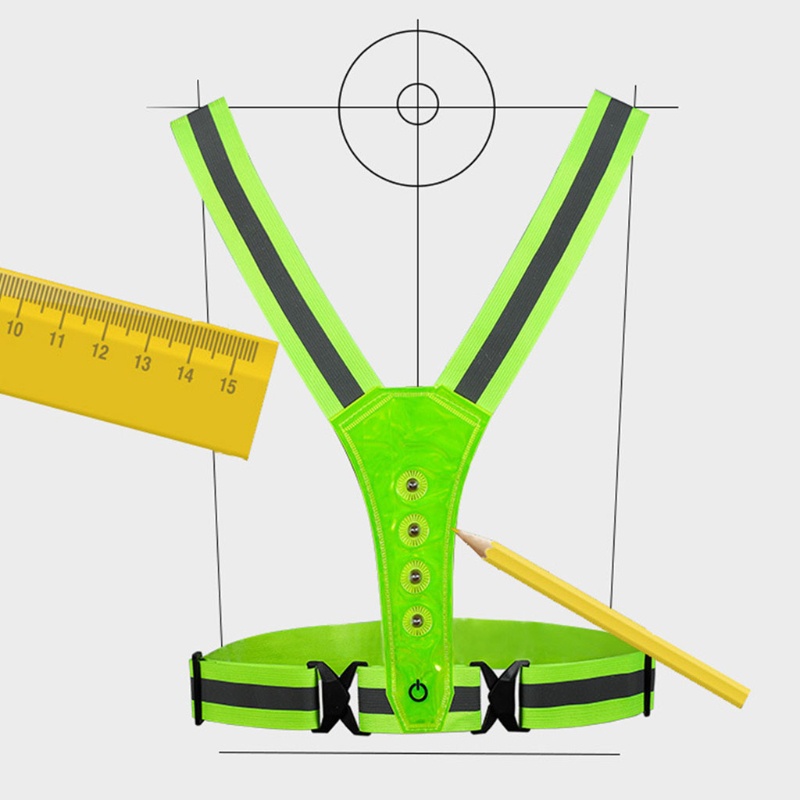Áo Vest Thể Thao Phản Quang Ánh Sáng Cao Cảnh Báo Tuyệt Vời Hữu Ích