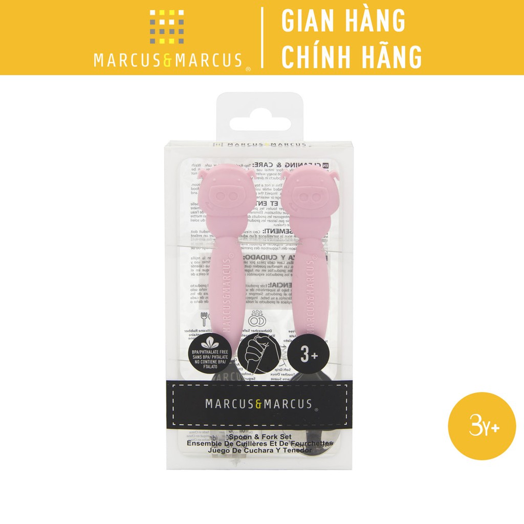 Bộ thìa nĩa ăn dặm cho bé Marcus &amp; Marcus, từ 3 tuổi - Pokey