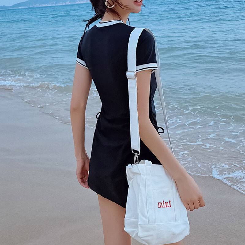 Đồ bơi 2 mảnh đầm kèm quần short kín phong cách Hàn Quốc-xc1107 | BigBuy360 - bigbuy360.vn
