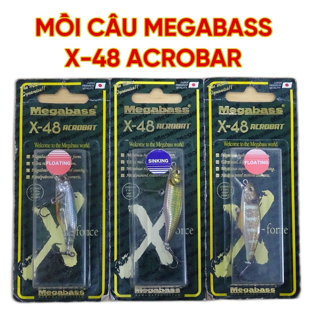 Mồi giả câu cá Megabass X-48 Acrobat