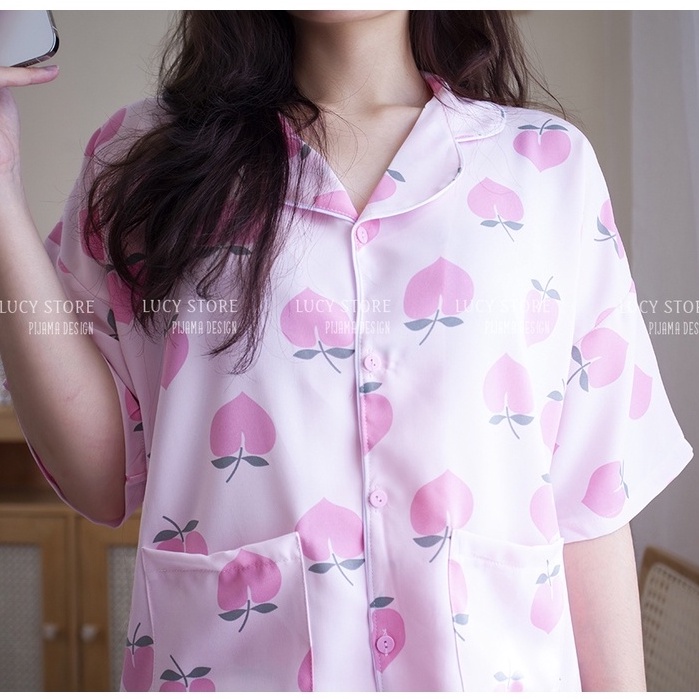 Đồ Bộ Cao Cấp - bộ ngủ pijama bò sữa nữ lụa mango hàng cao cấp vải mềm mịn chất mát thiết kế thời trang mặc mùa hè ở nhà | BigBuy360 - bigbuy360.vn