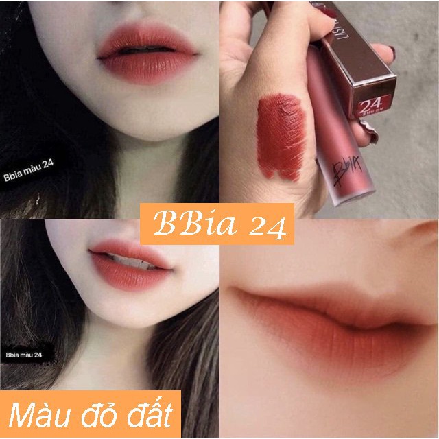 Son Kem Bbia Last Velvet Lip Tint Asia Edition 5g siêu lì màu đẹp chính hãng
