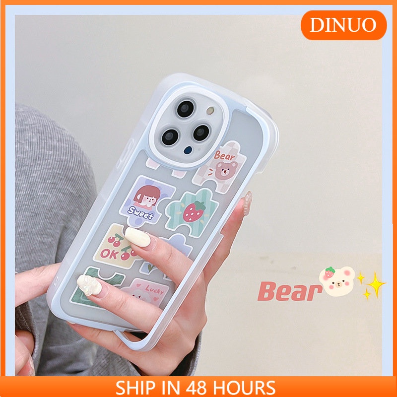 Ốp Điện Thoại Kiểu Mảnh Ghép Có Giá Đỡ Cho iphone7 / 7plus / 8 / 8plus / xs / 11 / 12 / 13 / 14 / pro / max / plus / promax