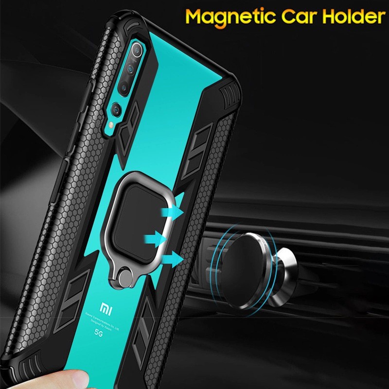 Ốp lưng Xiaomi Mi 10 / Mi 10 Pro dùng chung siêu nhân Iring chống sốc cao cấp giá đỡ xem phim