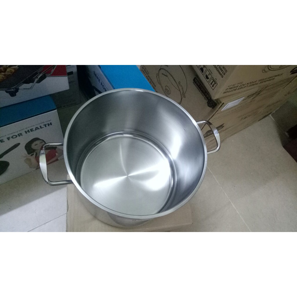 NỒI LUỘC GÀ INOX 3 ĐÁY SUNHOUSE SH28LG