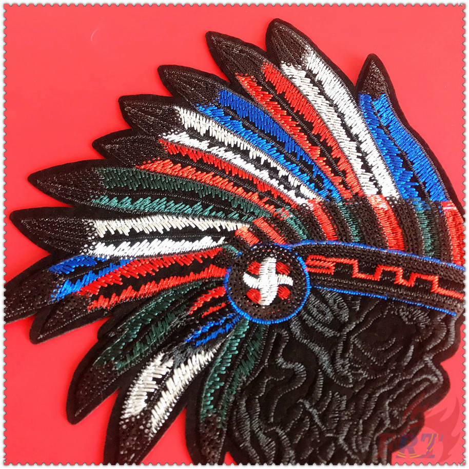 Miếng Vá Quần Áo Hình Lông Vũ Phong Cách Ấn Độ