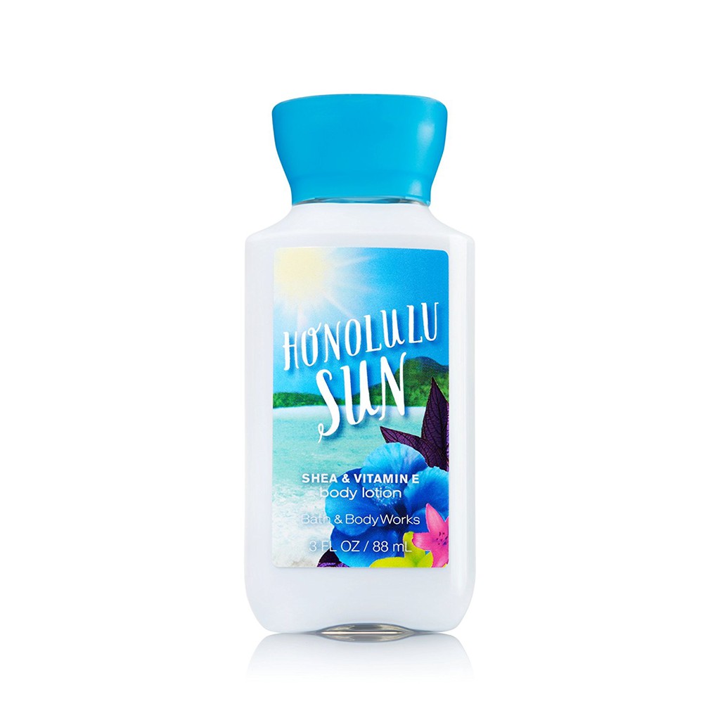 Dưỡng thể giữ ẩm da Bath &amp; Body Works Honolulu Sun shea &amp; vitamin E body lotion 236ml (Mỹ)